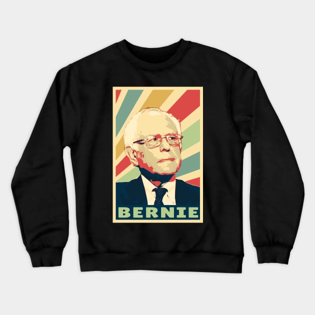 Bernie Sanders Vintage Colors Crewneck Sweatshirt by Nerd_art